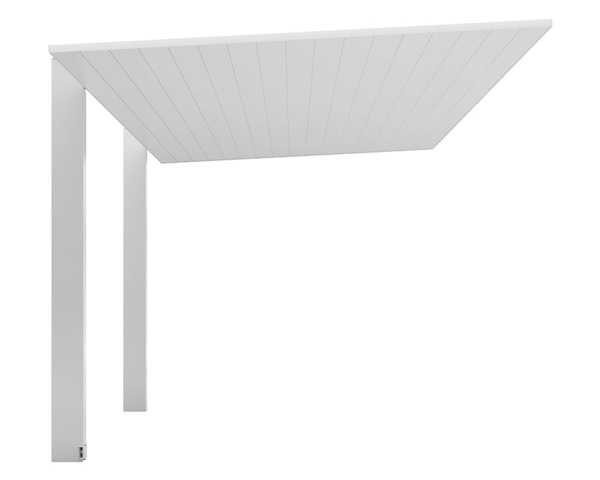 屋根部はすべてアルミを採用。強度を確保しながら、わずか4cmという薄さを実現